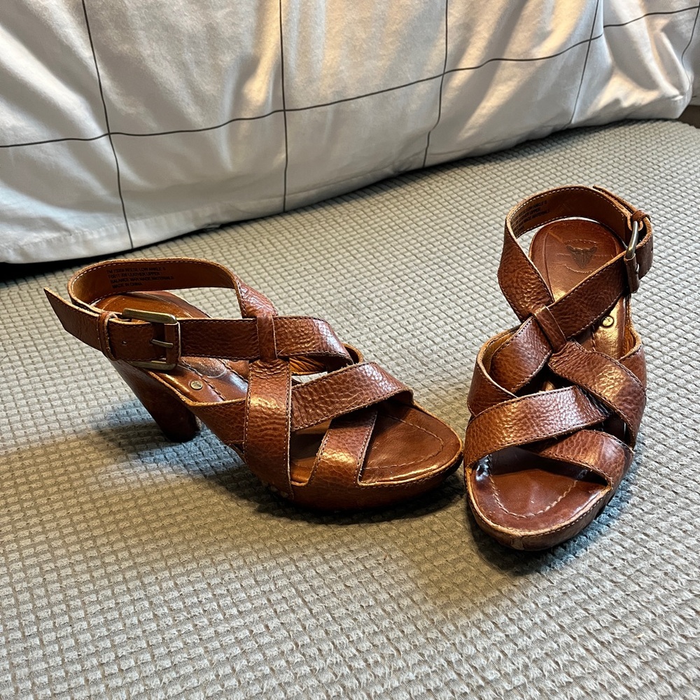 Frye Reese wooden heels